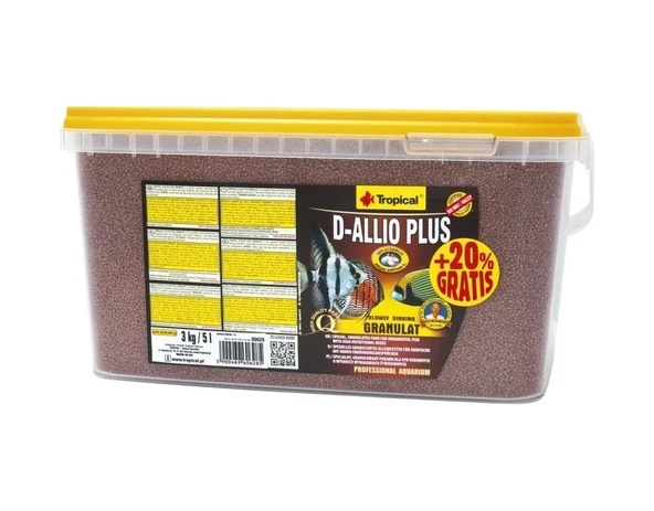 Tropical D-Allio Plus Gran 100 Gam Kovadan Bölme Sarımsaklı Yem - Resim 3