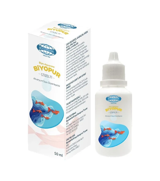 6 Adet Biyoteknik Biyo Aquacure Biyopur 50 Ml Akvaryum Su Düzenle ürün görseli 1