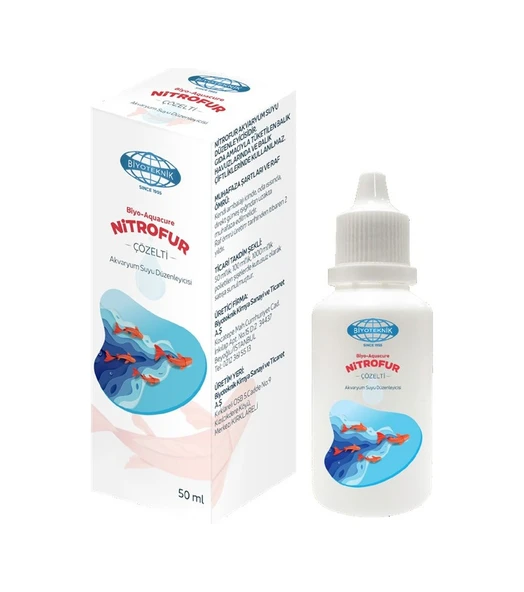 Biyoteknik Biyo Aquacure Nitrofur 50 ML Akvaryum Su Düzenleyici ürün görseli 1