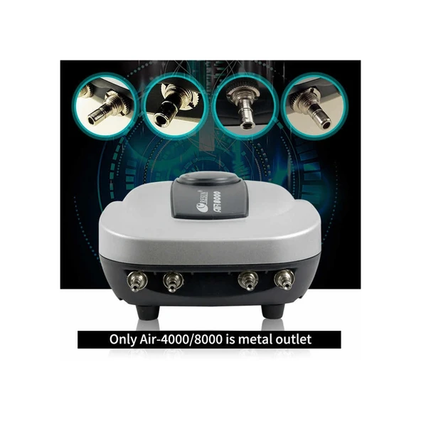 Resun Air 8000 Dört Çıkışlı Akvaryum Hava Motoru 9 Lt/Dakika ürün görseli 1