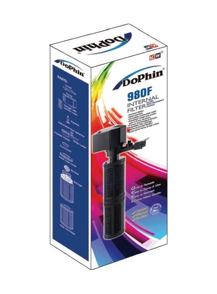 Dophin 980F Akvaryum İç Filtresi. (1500 Lt/Saat. 29.3 Watt) - Resim 2