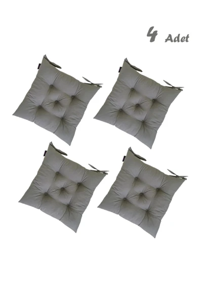 TicaretJet 4'lü Kare Sandalye Minderi 40 X 40 Cm | Bahçe Balkon Minderi | Minder ürün görseli 1