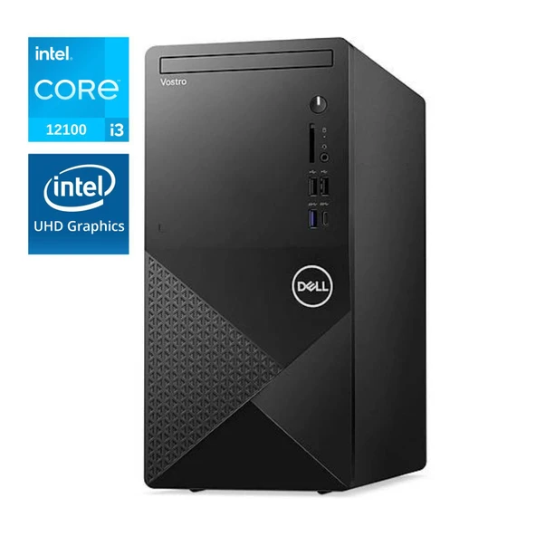 DELL PC VOSTRO 3030 I3-12100 8GB DDR5 512GB SSD UHD 730 UBUNTU N6001VDT3030MT_U Masaüstü Bilgisayar ürün görseli 1