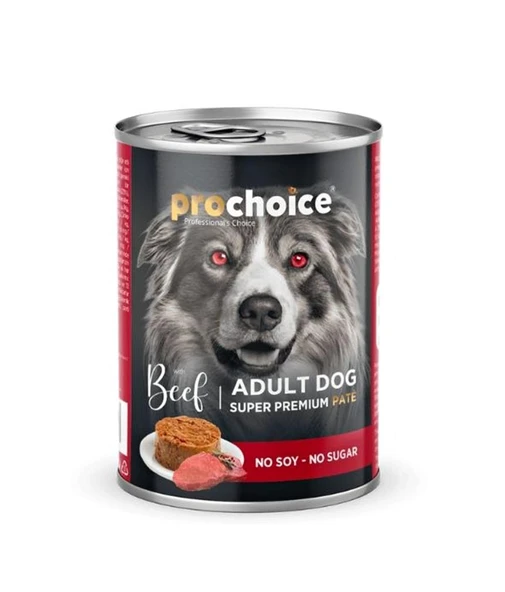 Pro Choice Sigir Etli Sekersiz Ezme Yetiskin Köpek Konservesi 400gr*12 ADET ürün görseli 1