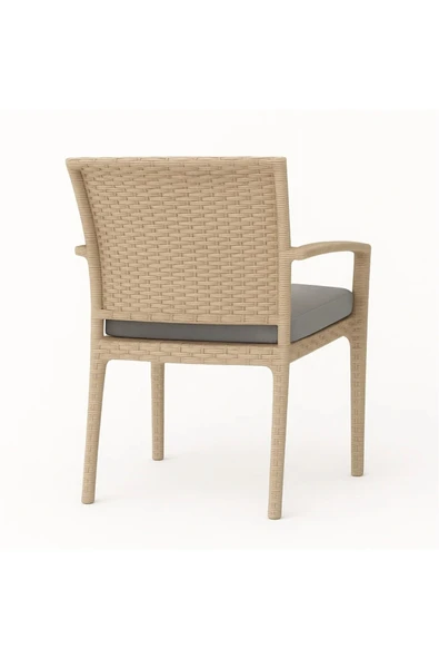 SAFEMAN Bahçe Minderi- Balkon Minderi Bank Minderi Uzun Koltuk Minderi 50x50x7 Cm açık gri - Resim 2