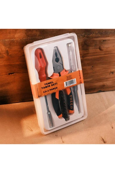 Work It 13 Parça Pense ve Vidalama Seti - 180mm Pense + Bits Uç Tutucu + 10 Parça Bits Uç+ Kontrol Kalemi - Resim 2