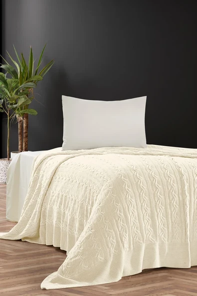 Hera  Triko Yatak Örtüsü Tek Kişilik 180 X 230 Cm - Resim 3