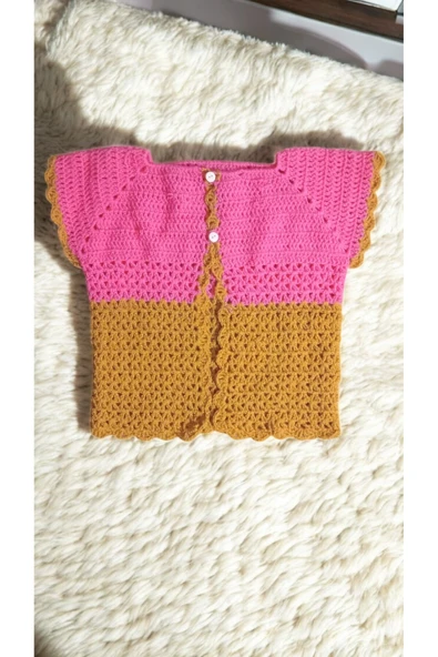 Örme Neşeli Rengarenk Bebek Hırkaları 0-3 Ay ürün görseli 1