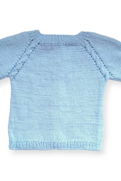 1-2 Yaş Örgü Erkek Bebek Hırkası - Resim 4