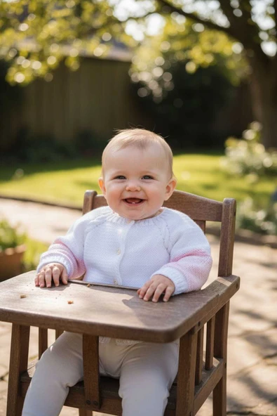 1-2 Yaş Örgü Kız Bebek Hırkası ürün görseli 1