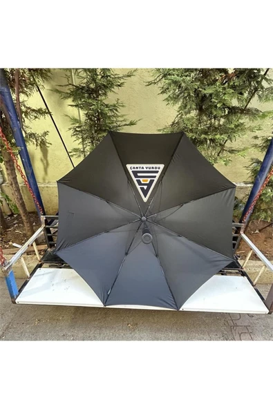 APRİL 251-G Fiber Otomatik Vale Şemsiyesi 130 Cm Siyah - Resim 6