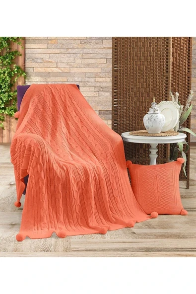 Nalan Triko Tv Battaniyesi Kırlentli 130 X 170 Cm ürün görseli 1