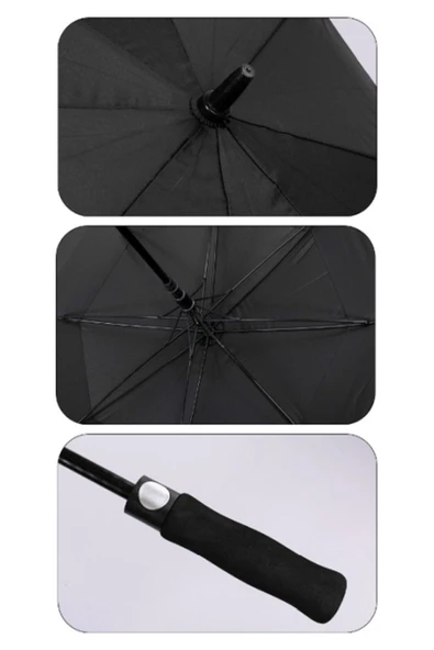 Rainwalker Yüksek Kaliteli Fiber Protokol Baston Şemsiye 150cm Kılıflı - Resim 3