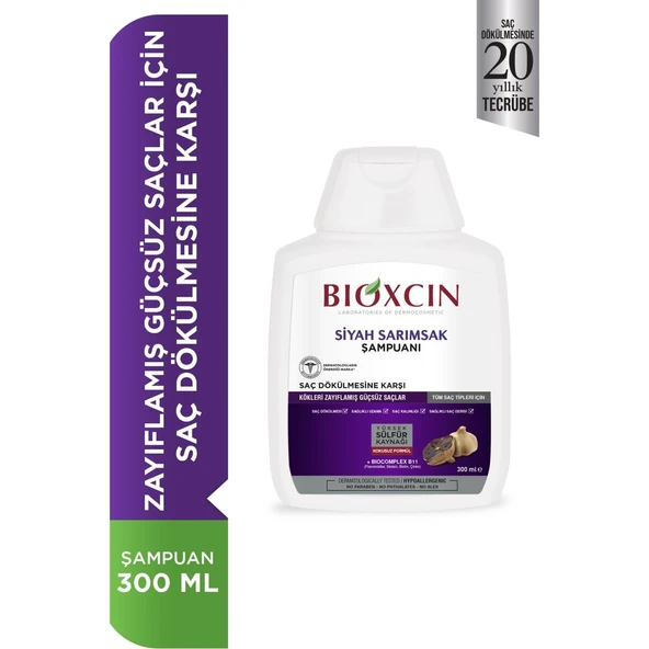 Siyah Sarımsaklı Şampuan Saç Dökülmesine Karşı Quantum 300 ml ürün görseli 1
