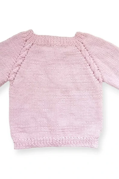 1-2 Yaş Örgü Kız Bebek Hırkası - Resim 4