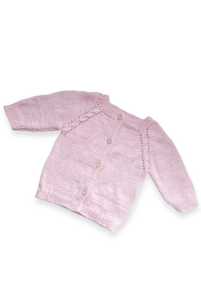 1-2 Yaş Örgü Kız Bebek Hırkası - Resim 2