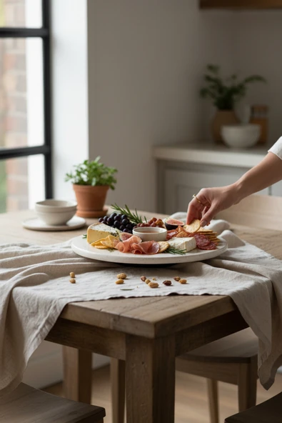 Akayev Traverten 30 Cm Döner Standlı Sunumluk ürün görseli 1