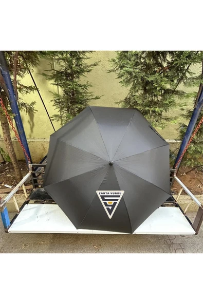 APRİL 251-G Fiber Otomatik Vale Şemsiyesi 130 Cm Siyah - Resim 4