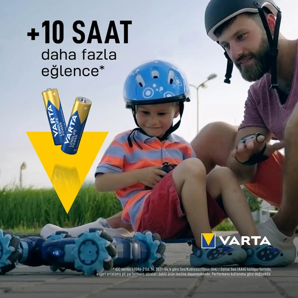 Varta Longlife Power Aa 10'lu Kalem Pil - Dezenfektan Hediyeli (%72 Alkol) - Resim 4