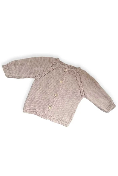 1-2 Yaş Örgü Unisex Bebek Hırkası - Resim 2