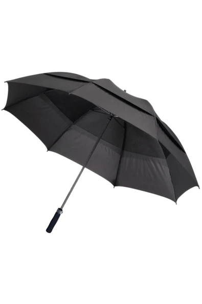 DRK Concept Hava Perdeli Şemsiye Protokol Şemsiyesi Büyük Boy !! Asla Kırılmaz !! 2 Kat Korumalı Erkek Şemsiye ürün görseli 1