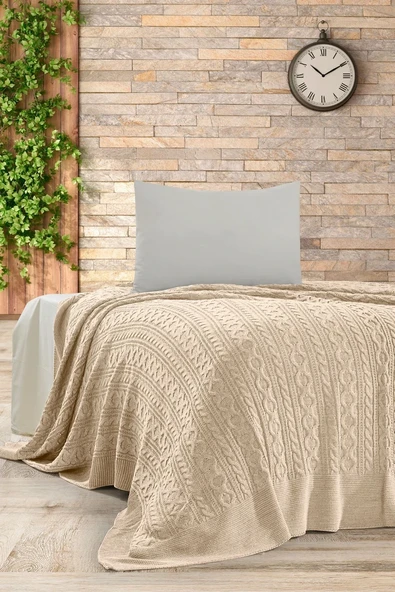 Mery Triko Yatak Örtüsü Tek Kişilik 180 X 230 Cm - Resim 5