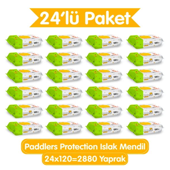 Paddlers Protection Islak Havlu 24x120 li Koli (2880 Yaprak)