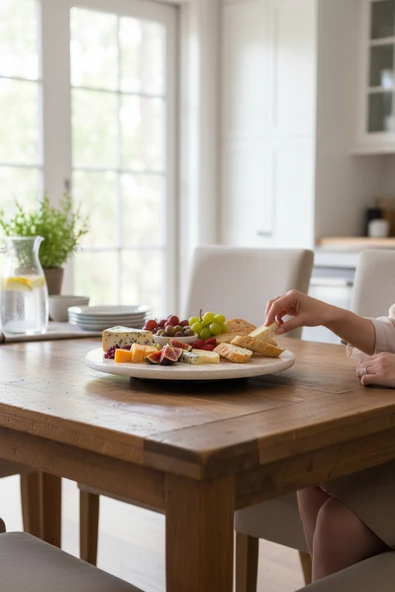 Akayev Traverten 30 Cm Döner Standlı Sunumluk - Resim 5