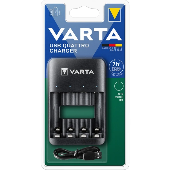 Varta USB Quattro Şarj Aleti - Dezenfektan Hediyeli (%72 Alkol) ürün görseli 1