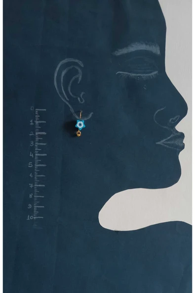 Yıldız Model Fimo Boncuk Küpe - Resim 2