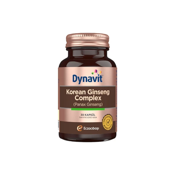 Dynavit Korean Ginseng Complex 30 Kapsül - Dezenfektan Hediyeli (%72 Alkol) ürün görseli 1
