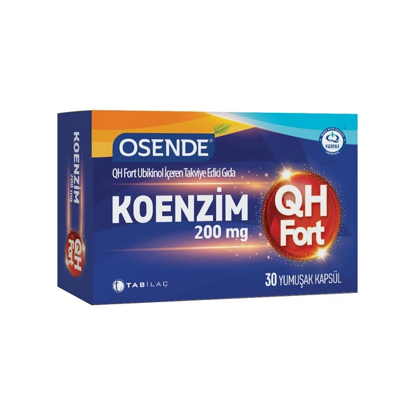 Osende Koenzim Qh Fort 30 Yumuşak Kapsül - Dezenfektan Hediyeli (%72 Alkol) ürün görseli 1