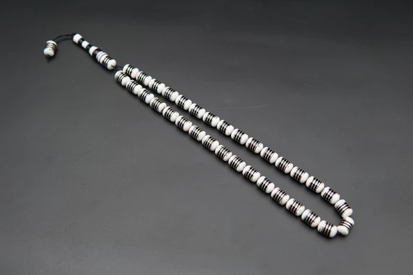 Helezon İşlemeli Oltu Taşı Tesbih st000156 ürün görseli 1