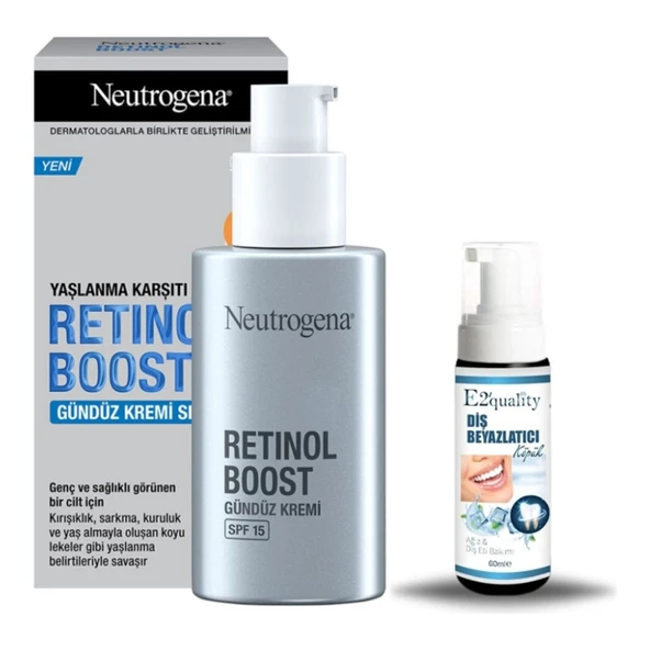 Retinol Boost Gündüz Kremi Spf 15 50 ml + Hediye Diş Beyazlatıcı Köpük ürün görseli 1