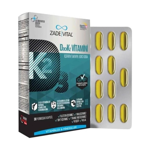 Vitamin D3 + K2 30 Kapsül ürün görseli 1