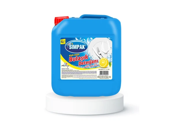 Simpak Limonlu Sıvı Bulaşık Deterjanı 4 L ürün görseli 1