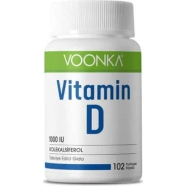 Voonka Vitamin D Içeren Takviye Edici Gıda 102 Kapsül ürün görseli 1