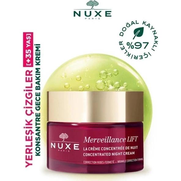 Merveillance Lift Concentrated Firming Moisturizing 96% Natural Night Cream 50ML ürün görseli 1
