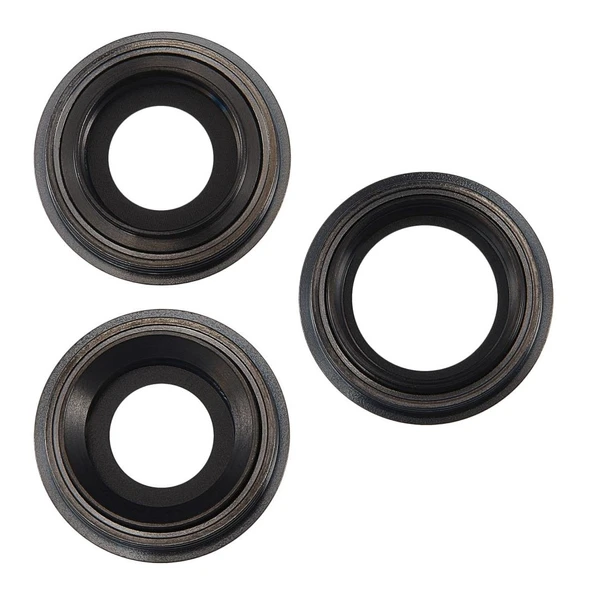 Apple iPhone 12 Pro Uyumlu Çerçeveli Arka Kamera Camı Lens - Resim 4