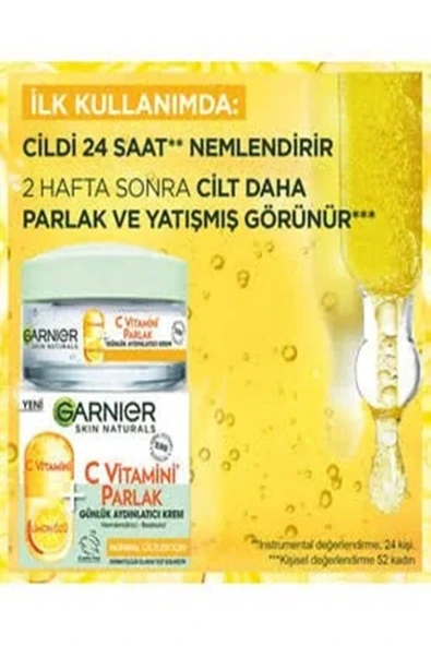 C vitamini Parlak Günlük Aydınlatıcı Krem 50ML - Resim 3