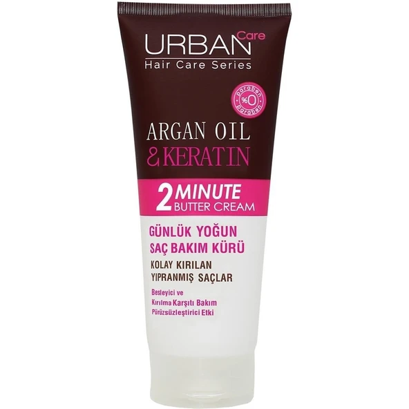 Care Argan Oil Keratin 2 Minute Butter Cream Günlük Saç Bakım Kürü 200 ml ürün görseli 1