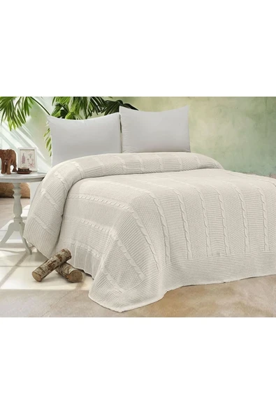 Erguvan Triko Yatak Örtüsü 220 X 240 Cm - Resim 8