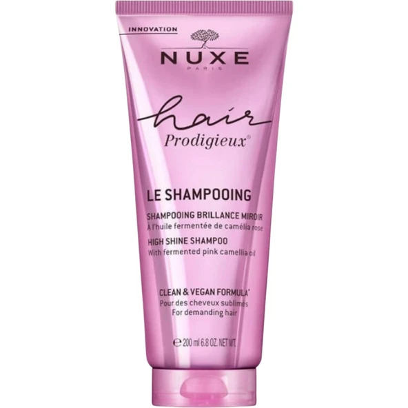 Nuxe Hair Prodigieux High Shine Shampoo 200 ml - Dezenfektan Hediyeli (%72 Alkol) ürün görseli 1