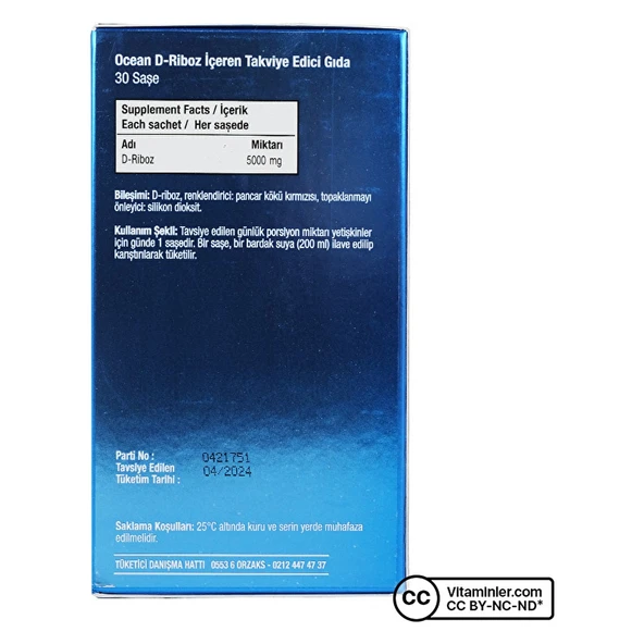 Ocean D-Riboz 5000 Mg 30 Saşe - Resim 4