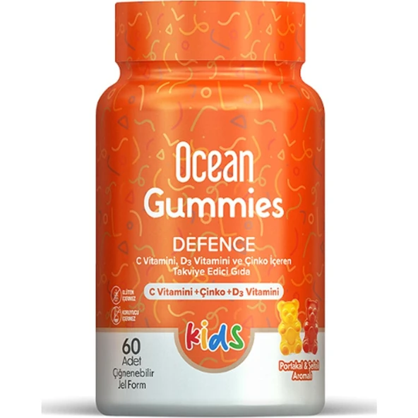 Ocean Gummies Defence Kids 60 Adet Çiğnenebilir Jel Form ürün görseli 1