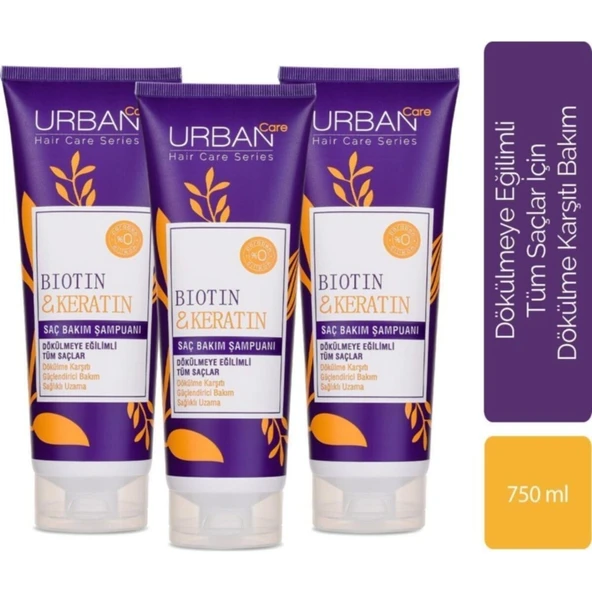 Care Biotin Keratin Şampuan 250 ml 3 Adet ürün görseli 1