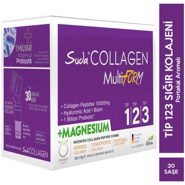 Collagen Multiform Portakallı Magnesium 30 Saşe 15 gr ürün görseli 1