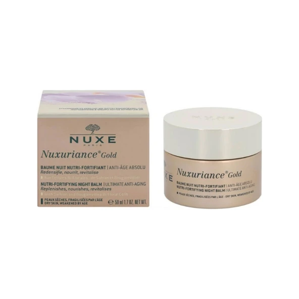 Nuxuriance Gold Nutri Fortifying Night Balm 50 ml + Dezenfektan Hediyeli - %72 Alkol ürün görseli 1