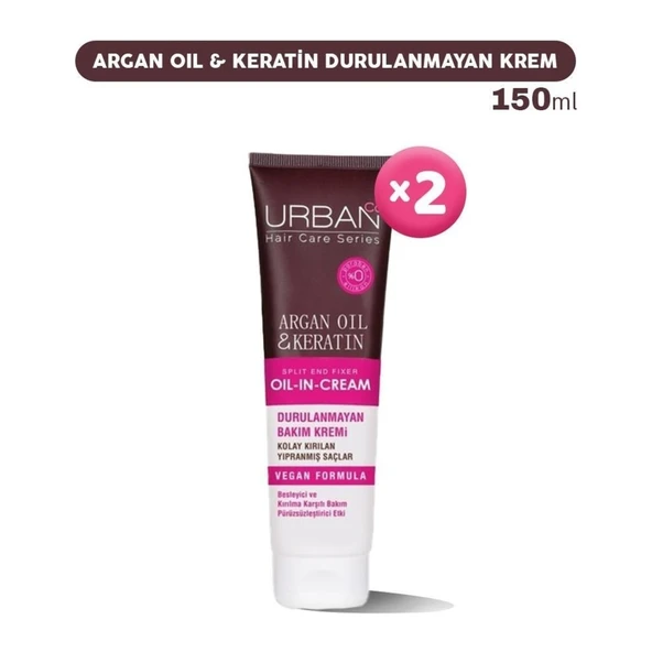 Care Argan Oil & Keratin Durulanmayan Bakım Kremi 150 ml 2 Adet ürün görseli 1