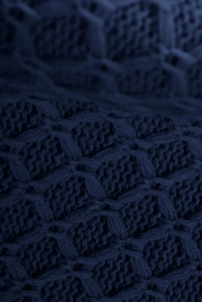 Yeliz Triko Örgülü Tv Battaniyesi 10 Ponponlu 130 X 170 Cm - Resim 9